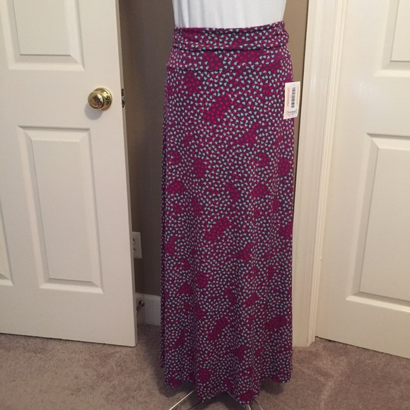 New with tag: Lularoe maxi skirt size Large hearts - Picture 2 of 6